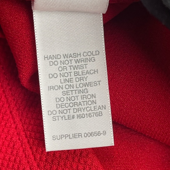 NWT Bisou Bisou Red Bodycon Midi Dress Size 4 - Picture 9 of 9